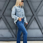 L.T.J. Pencil Leg Jean In Dark - Infinity Raine
