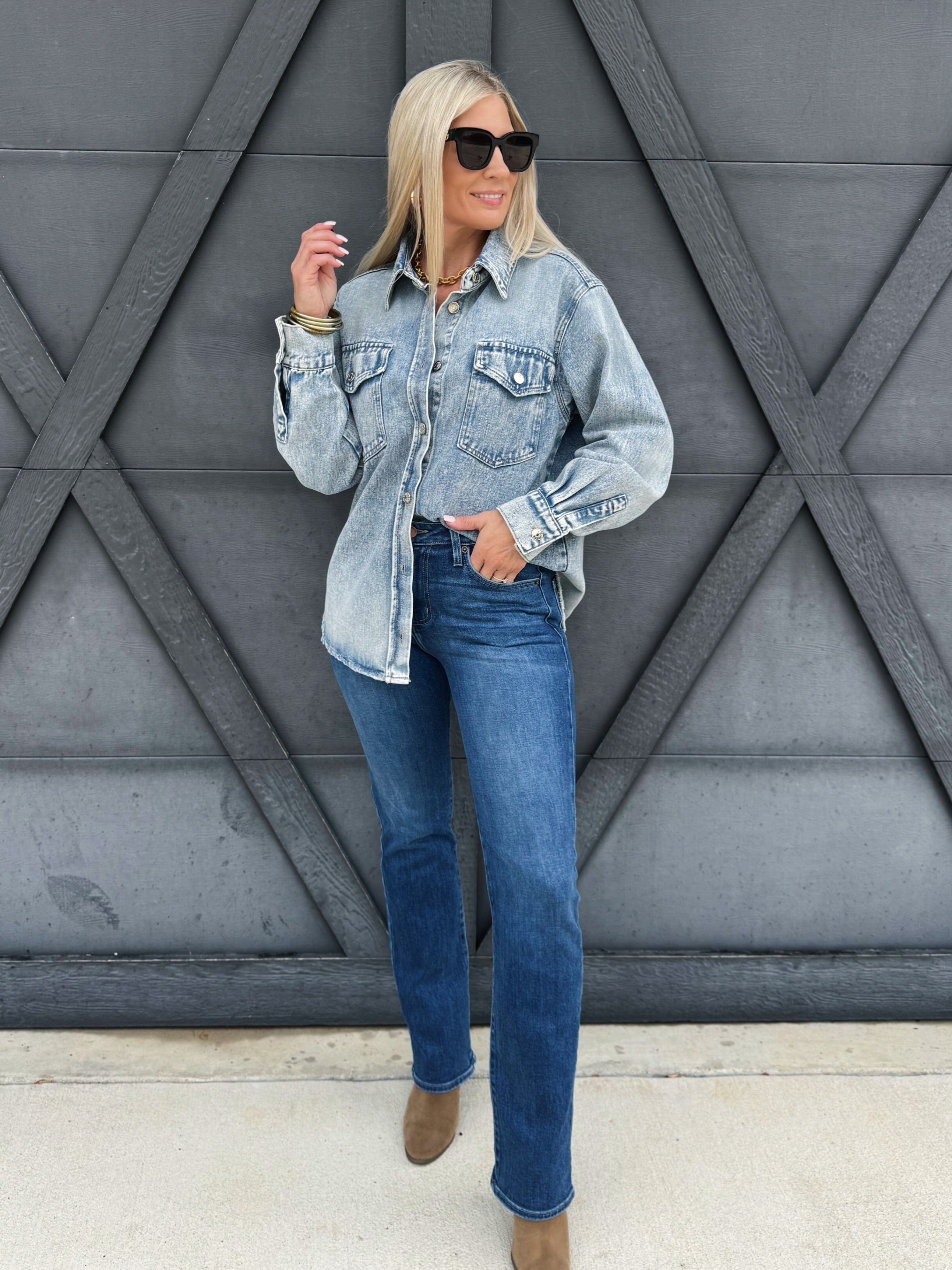 L.T.J. Pencil Leg Jean In Dark - Infinity Raine