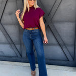 L.T.J Pintuck Wide Leg Jeans In Medium - Infinity Raine