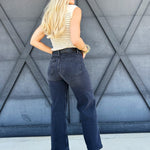 L.T.J Sailor Front Patch Pocket Jeans In Washed Black - Infinity Raine