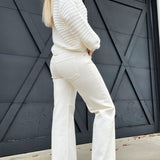 Letter To Juliet Genoa Mid Rise Jeans-Creamy White - Infinity Raine