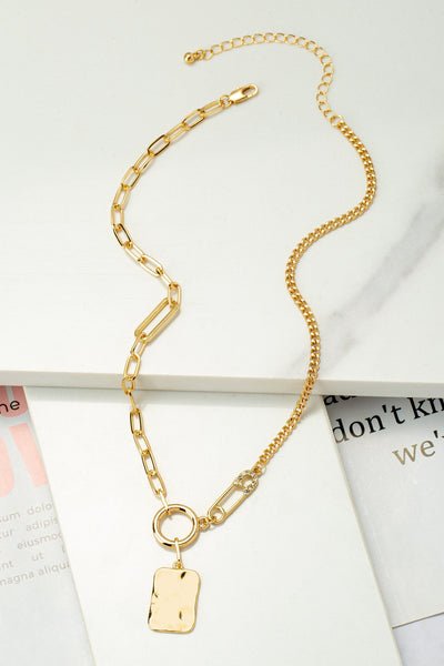 Asymmetric Necklace-Gold - Infinity Raine