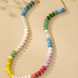 Natural Agate Beaded Necklaces - Infinity Raine