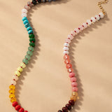Natural Agate Beaded Necklaces - Infinity Raine