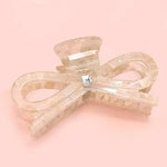 Large Cute Bow Ribbon Rhinestone Hair Claw Clips - Infinity Raine