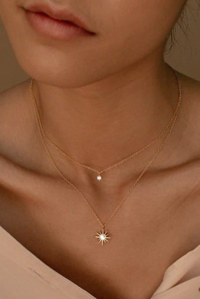 Layered Stars Necklace In Gold - Infinity Raine