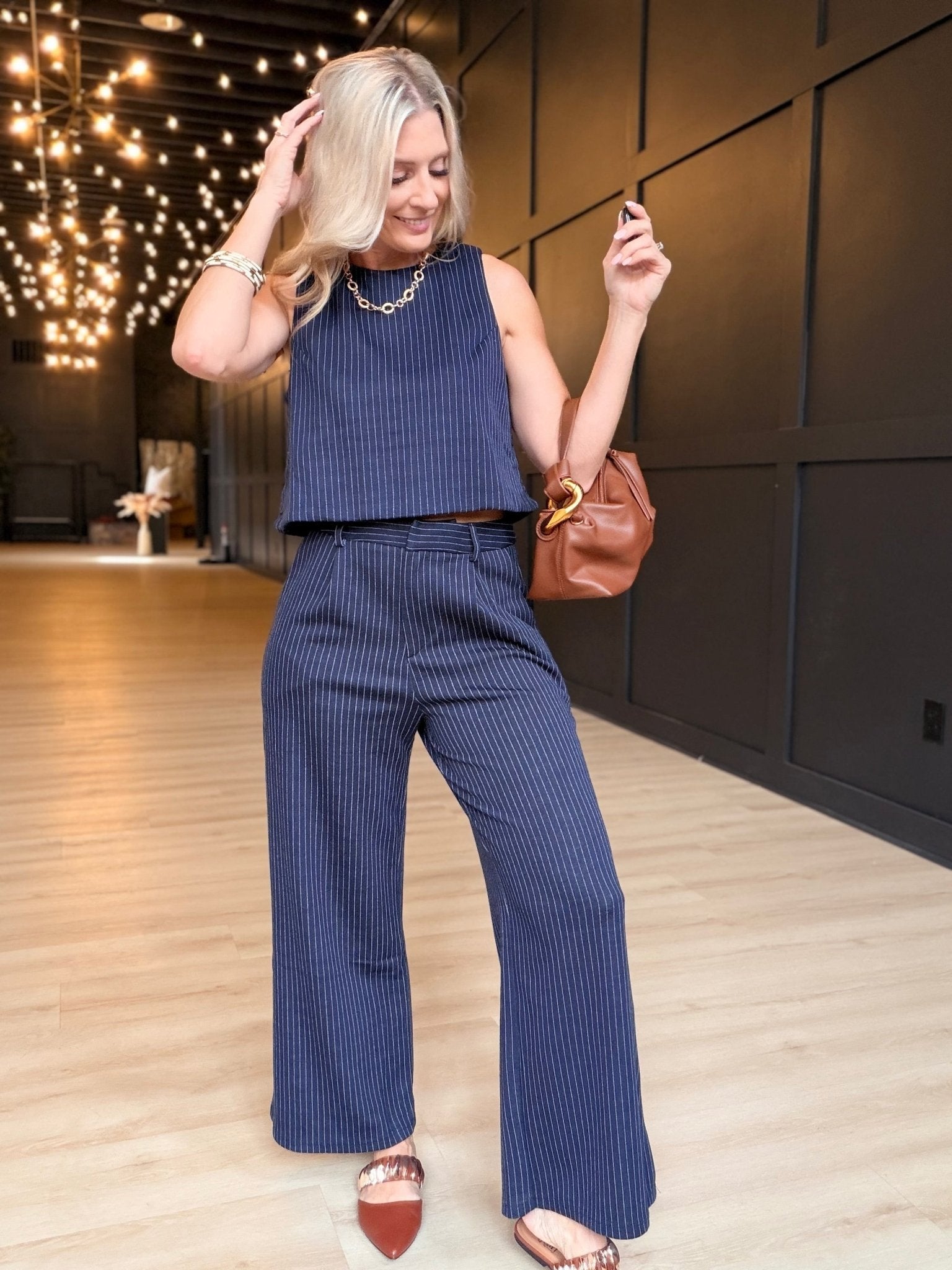 Legacy Pants in Navy Ivory - Infinity Raine