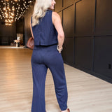 Legacy Pants in Navy Ivory - Infinity Raine