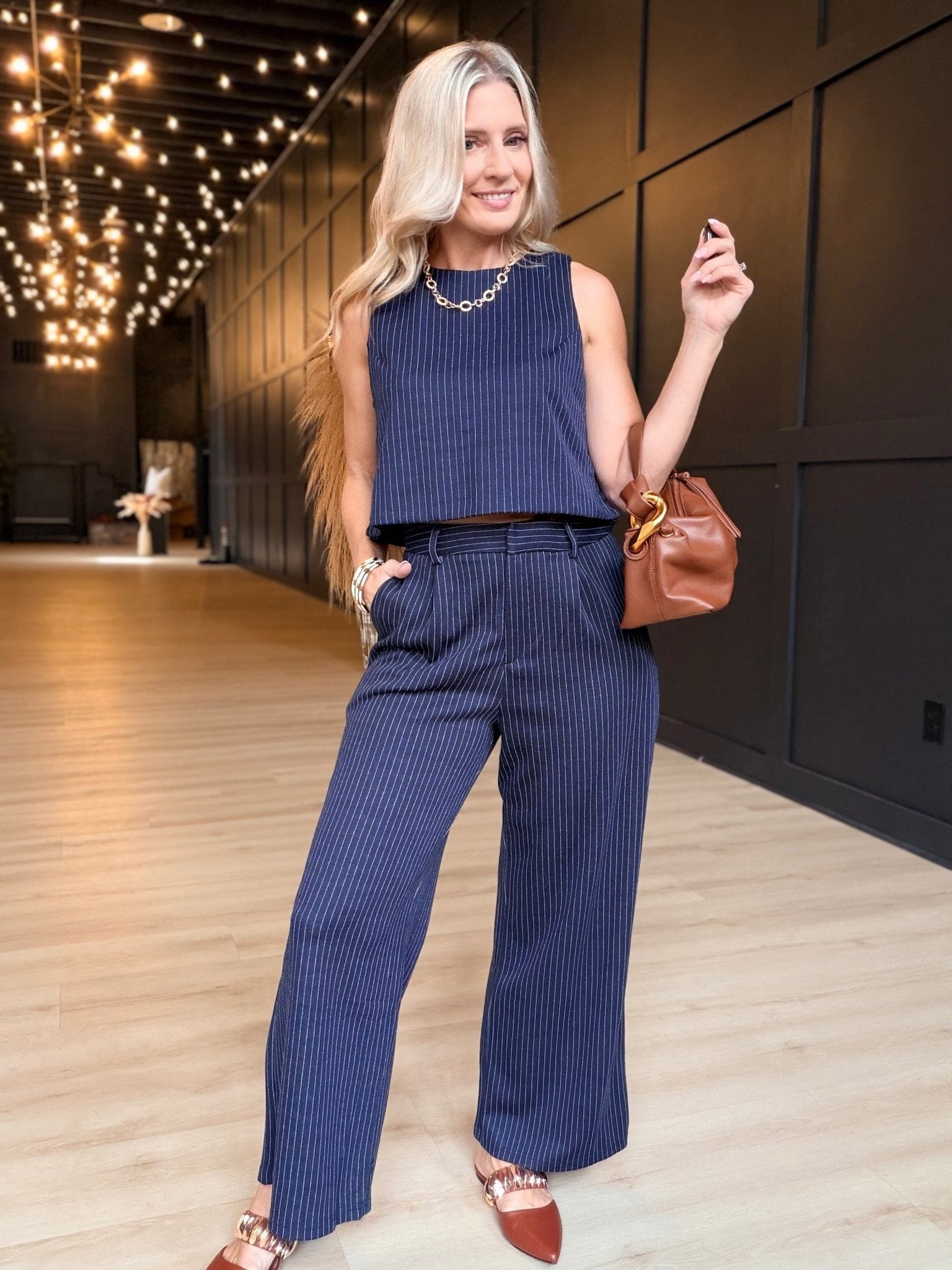 Legacy Pants in Navy Ivory - Infinity Raine