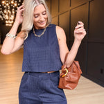 Legacy Top In Navy Ivory - Infinity Raine
