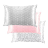 Lemon Lavender Bye Bye Bedhead Patterned Silky Satin Pillowcases - Infinity Raine