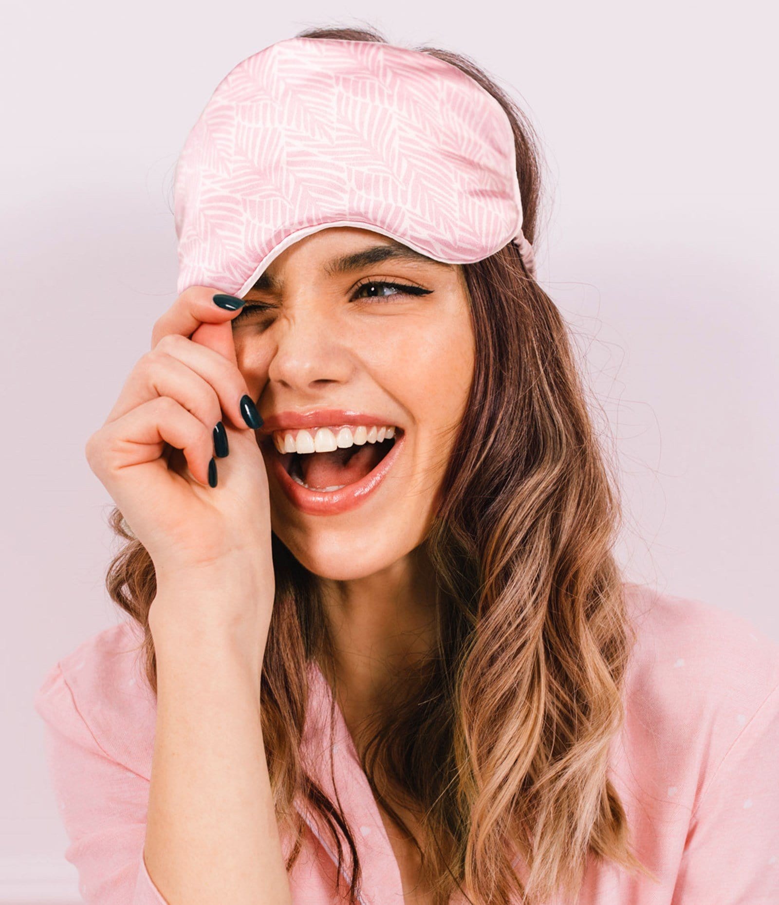 Lemon Lavender Five More Minutes Silky Satin Eye Mask & Scrunchie Set - Infinity Raine