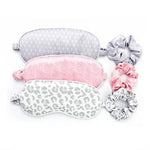 Lemon Lavender Five More Minutes Silky Satin Eye Mask & Scrunchie Set - Infinity Raine