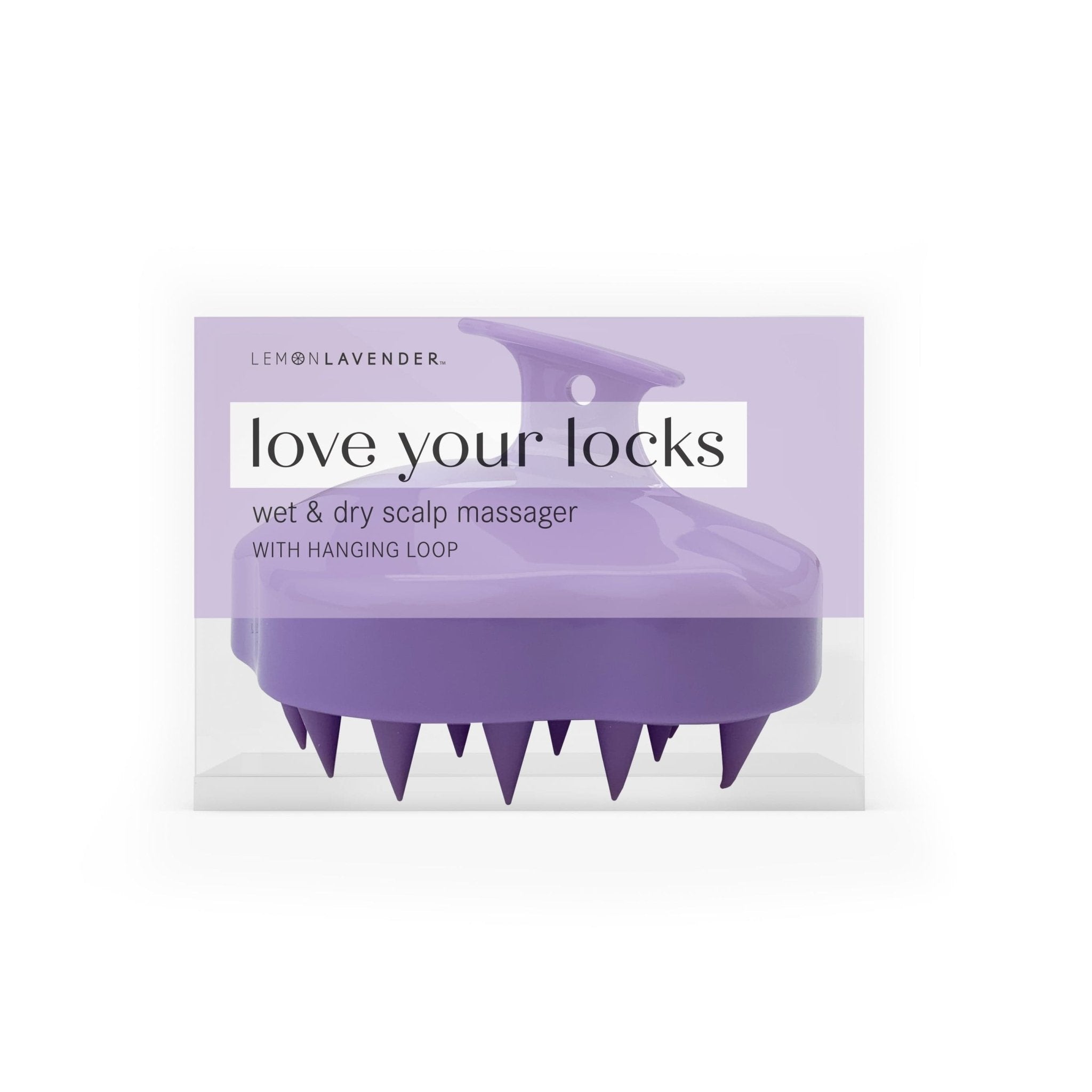 Lemon Lavender Love your Locks Wet & Dry Scalp Massager - Infinity Raine