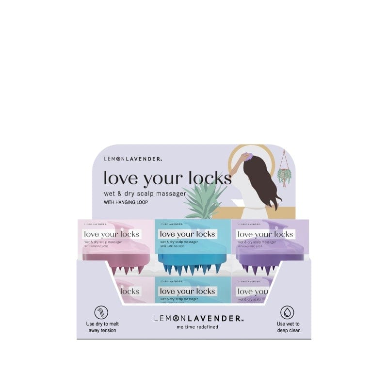Lemon Lavender Love your Locks Wet & Dry Scalp Massager - Infinity Raine