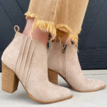 Lets See Style Booties-Taupe - Infinity Raine