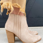 Lets See Style Booties-Taupe - Infinity Raine
