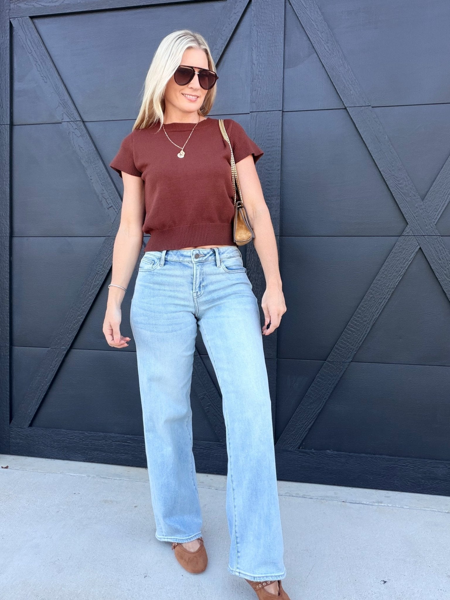Light Wash Clean Low Rise Dad Jeans - Infinity Raine