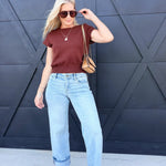 Light Wash Clean Low Rise Dad Jeans - Infinity Raine