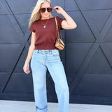 Light Wash Clean Low Rise Dad Jeans - Infinity Raine