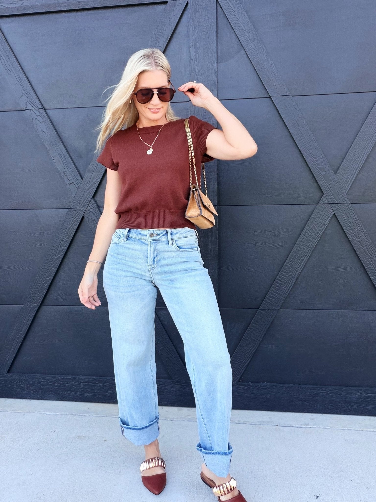 Light Wash Clean Low Rise Dad Jeans - Infinity Raine