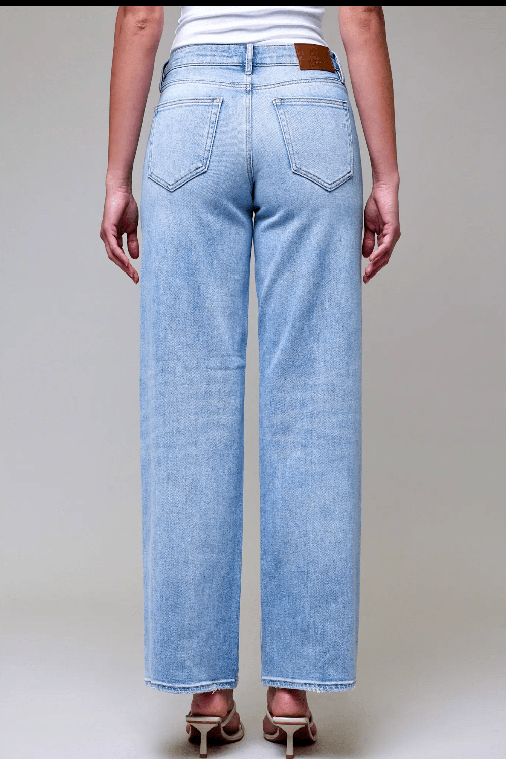Light Wash Clean Low Rise Dad Jeans - Infinity Raine