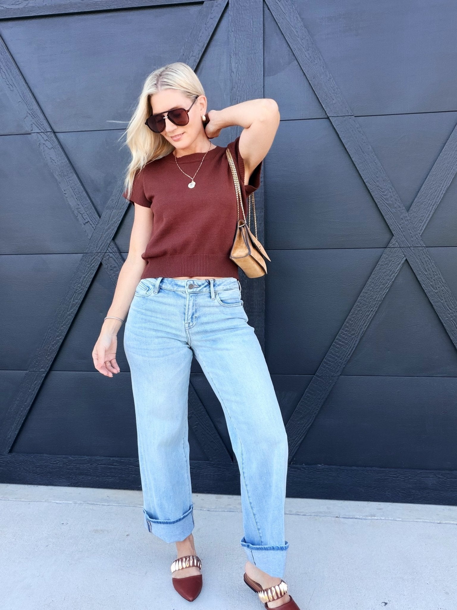 Light Wash Clean Low Rise Dad Jeans - Infinity Raine