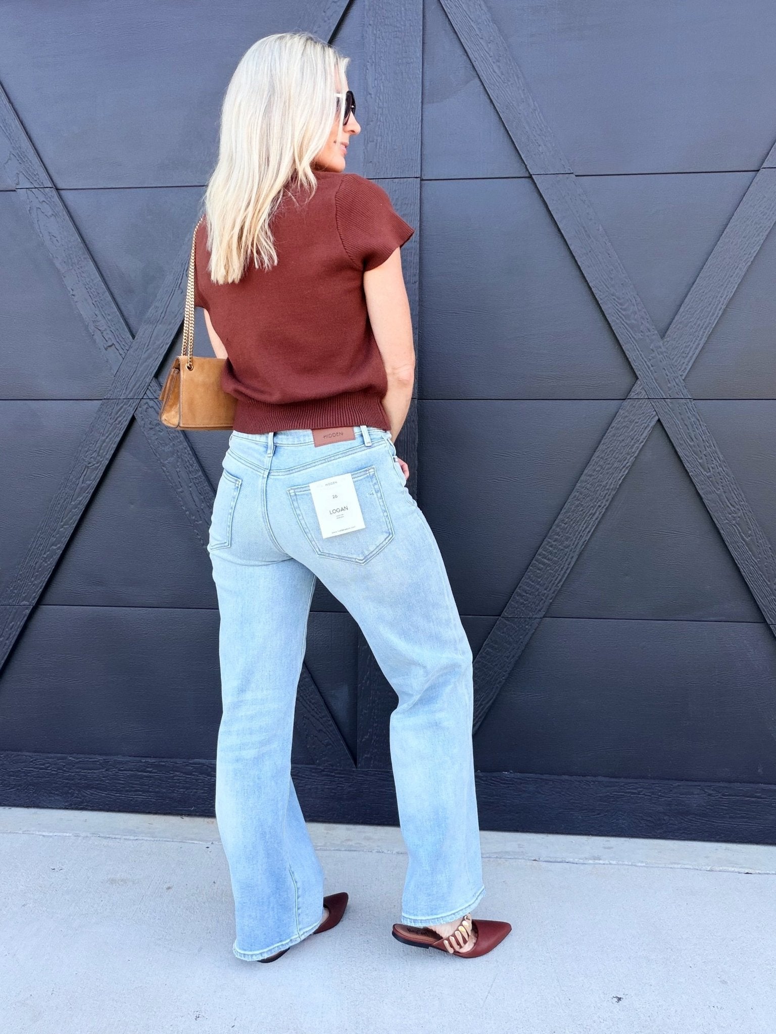 Light Wash Clean Low Rise Dad Jeans - Infinity Raine