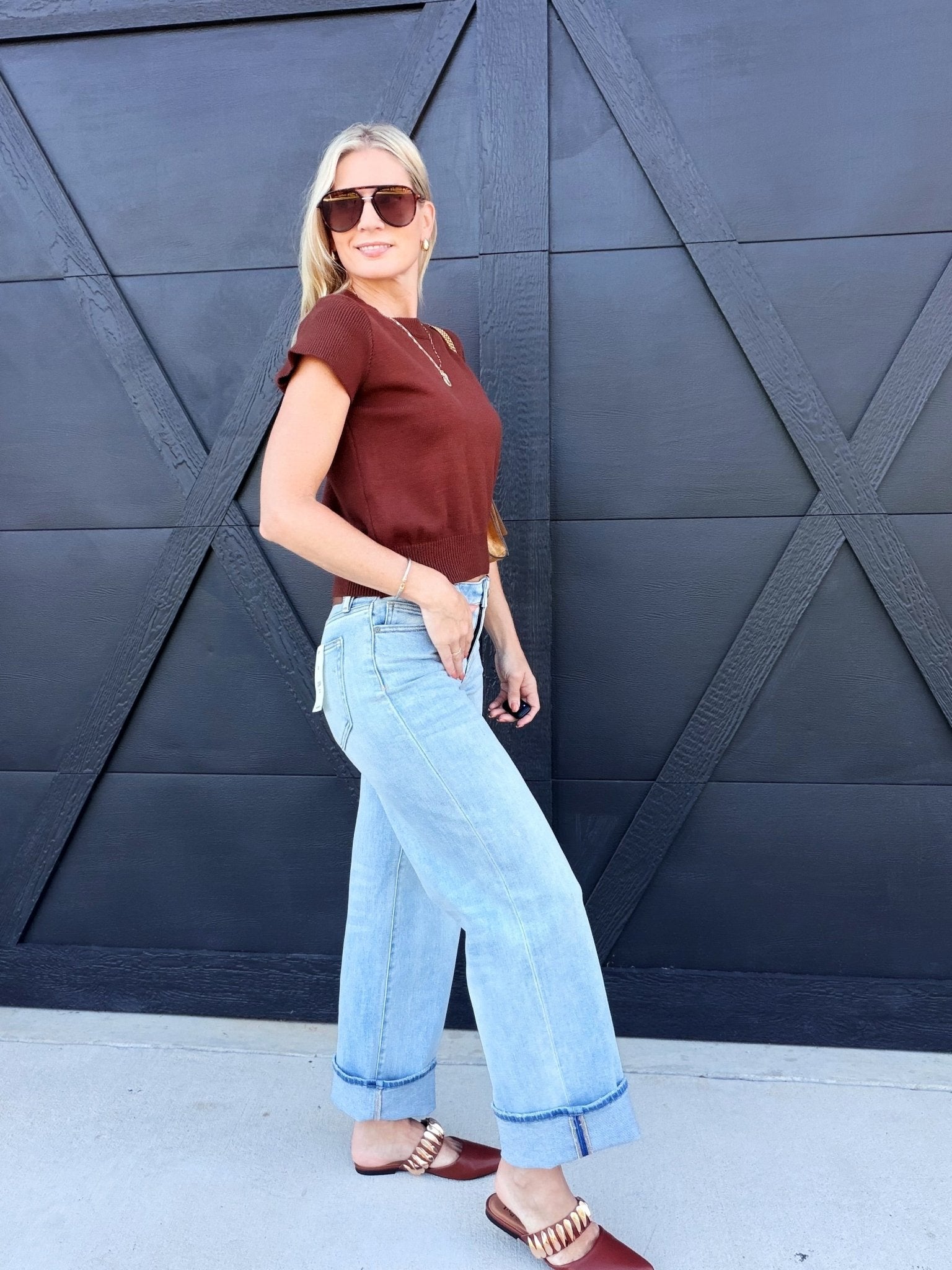Light Wash Clean Low Rise Dad Jeans - Infinity Raine