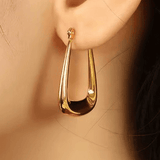 Liquid Gold Drop Hoops - Infinity Raine