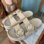 Lori Natural Woven Platform Sandal - Infinity Raine