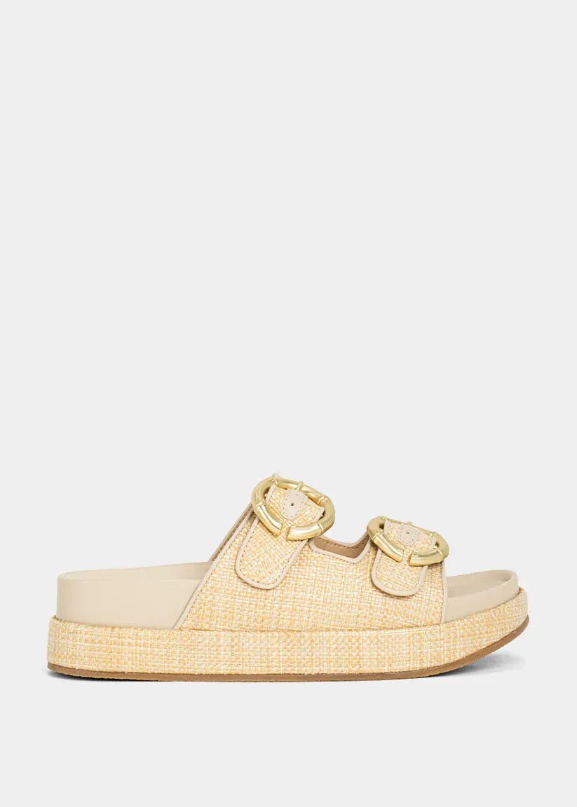 Lori Natural Woven Platform Sandal - Infinity Raine