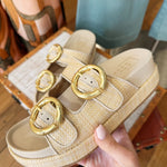 Lori Natural Woven Platform Sandal - Infinity Raine