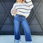 Lovervet By Vervet Cuffed Ankle Jeans - Infinity Raine