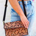 American Darling Genuine Leather Clutch Bag - Infinity Raine