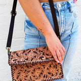 American Darling Genuine Leather Clutch Bag - Infinity Raine
