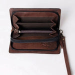 American Darling Genuine Leather Tooled Wallet Bag - Infinity Raine