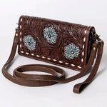American Darling Genuine Leather Tooled Wallet Bag - Infinity Raine