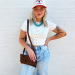 American Darling Genuine Western Leather Wallet Bag - Infinity Raine