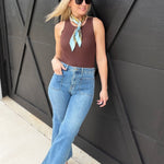 L.T.J Diamond Pocket Wide Leg Jean In Medium - Infinity Raine
