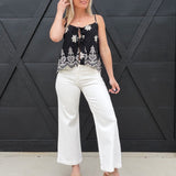 L.T.J Genoa Slant Pocket Crop Jean Natural White - Infinity Raine