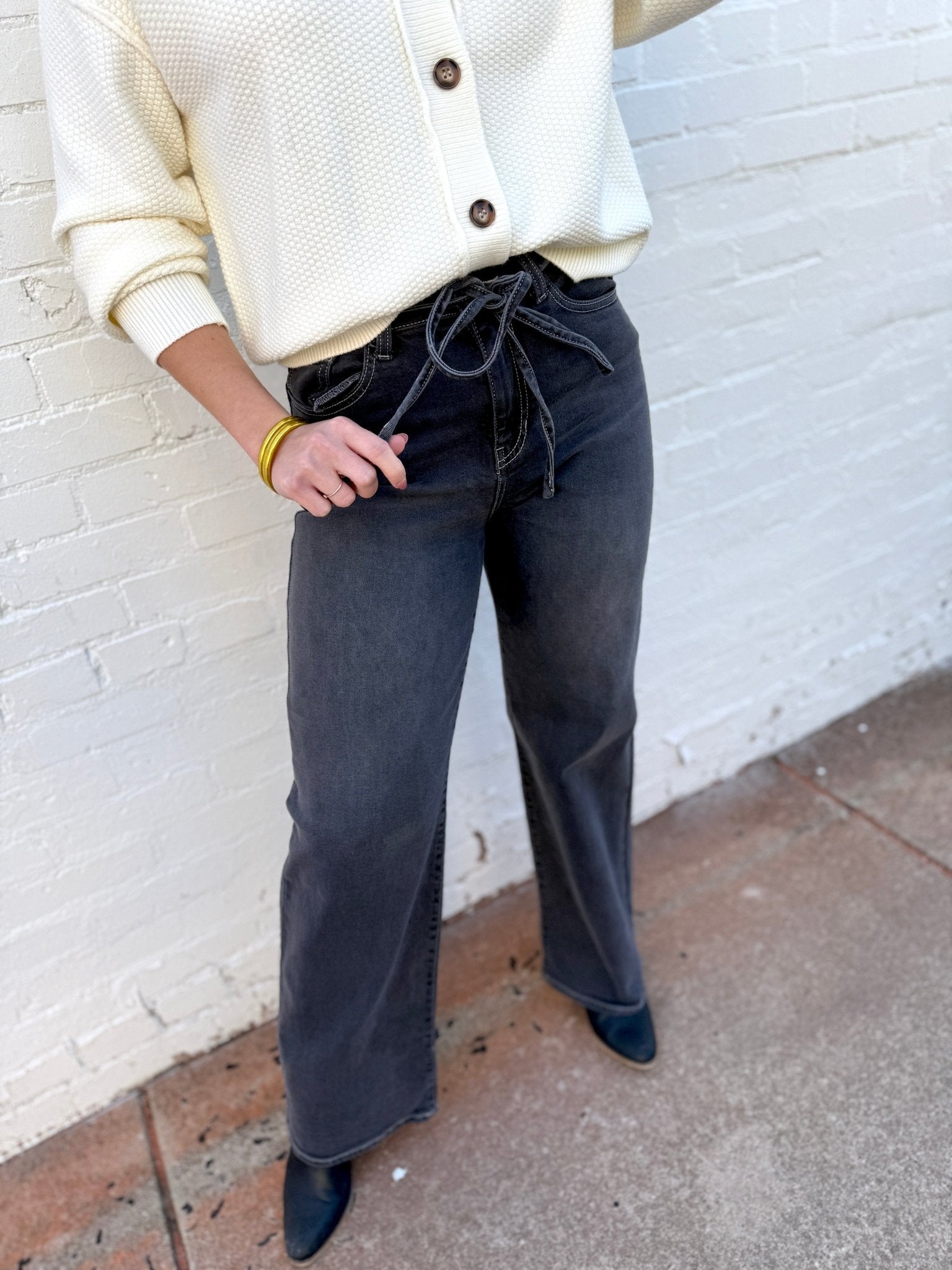 L.T.J Gia High Rise Jeans In Shadow - Infinity Raine