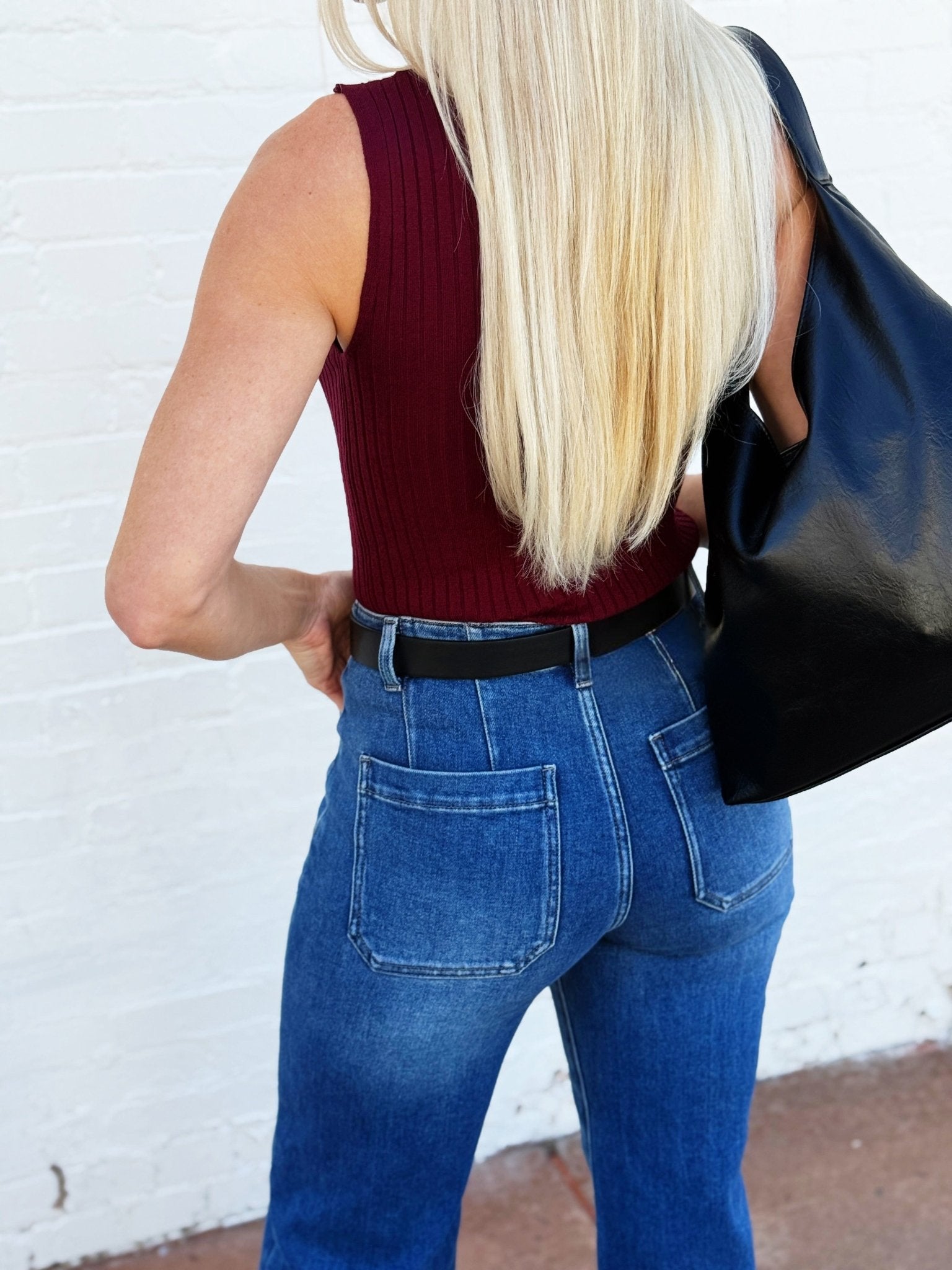 L.T.J. Paola Seam Line Jeans In Dark - Infinity Raine