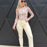 L.T.J Siena Straight Leg Jeans In Butter Cream - Infinity Raine