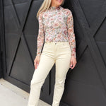 L.T.J Siena Straight Leg Jeans In Butter Cream - Infinity Raine