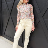 L.T.J Siena Straight Leg Jeans In Butter Cream - Infinity Raine