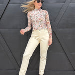 L.T.J Siena Straight Leg Jeans In Butter Cream - Infinity Raine