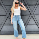 L.T.J Venice Almost Rigid Straight Crop Jeans - Infinity Raine