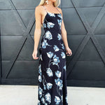 Lulus Dresses Cori Cross Back Maxi Dress In Black