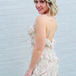 Lulus Dresses Lulus Bryson Ruffled Embroidered Sequin Maxi Dress In Ivory/Pink